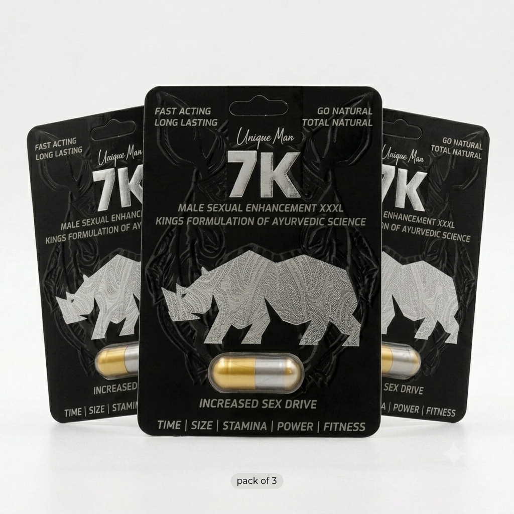 Pack of 3 - Unique Man 7K Male Sexual Enhancement Capsule