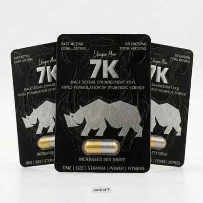 Pack of 3 - Unique Man 7K Male Sexual Enhancement Capsule