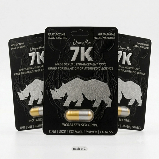 Pack of 3 - Unique Man 7K Male Sexual Enhancement Capsule