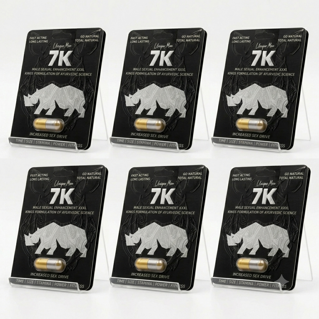 Pack of 6 - Unique Man 7K Male Sexual Enhancement Capsule