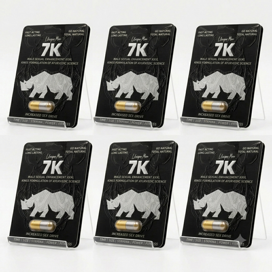 Pack of 6 - Unique Man 7K Male Sexual Enhancement Capsule