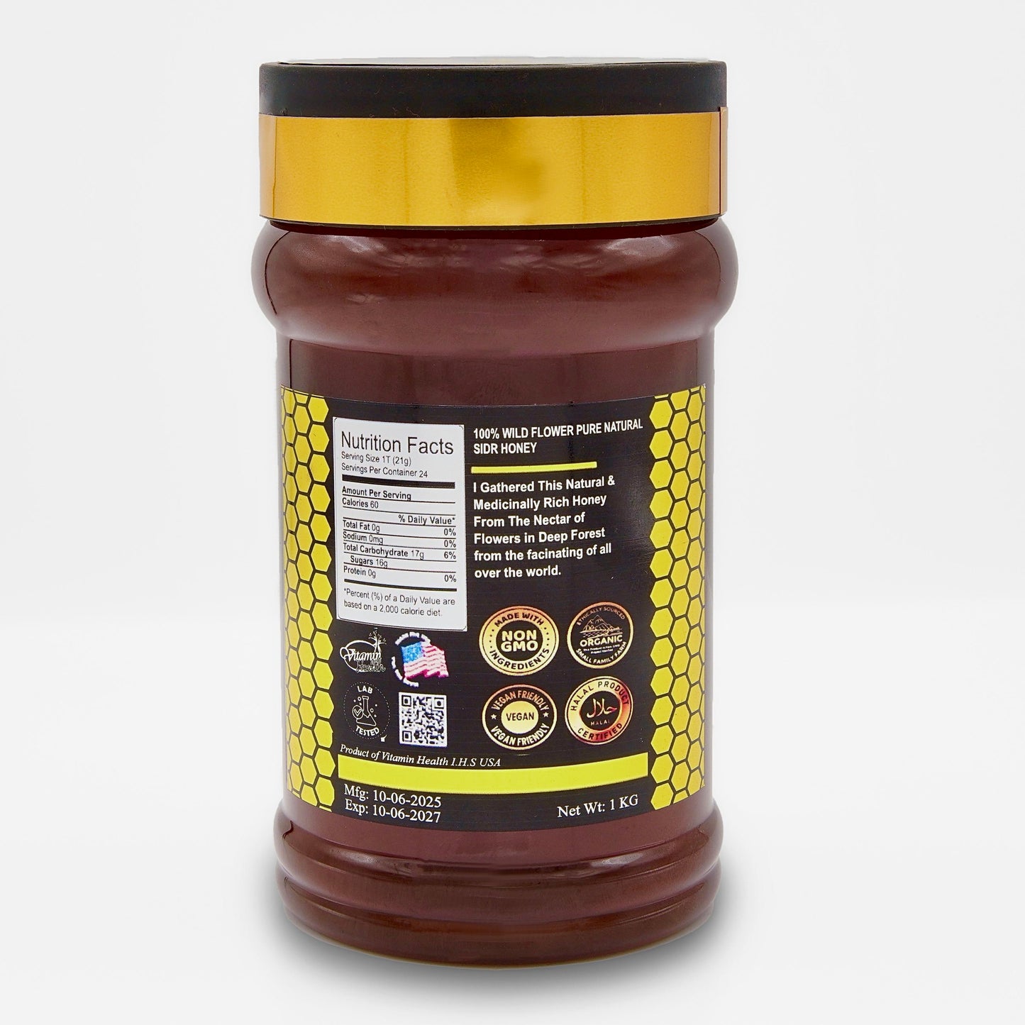 Wild Flower Sidr Pure Organic Honey