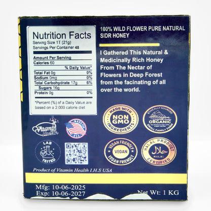 Wild Flower Sidr Pure Organic Honey